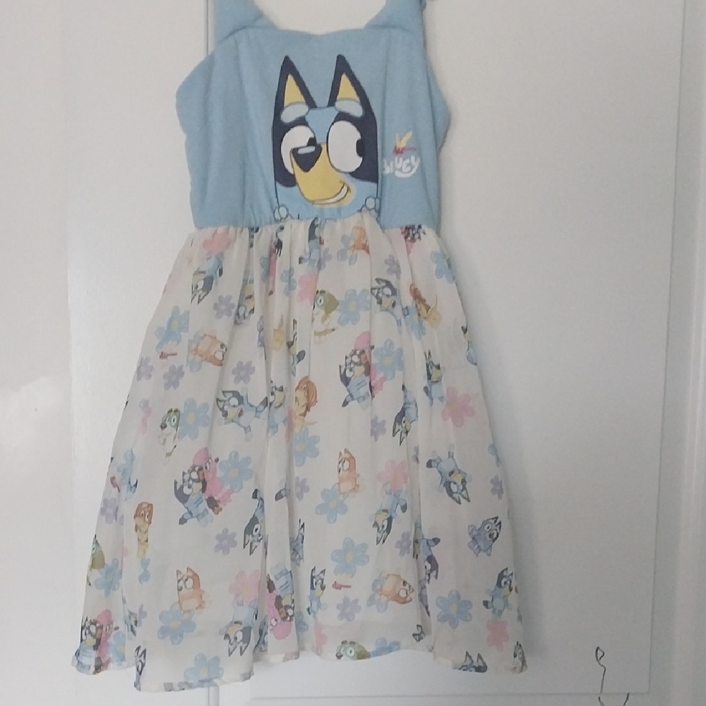 Blue Spaghetti Strap Sundress Casual